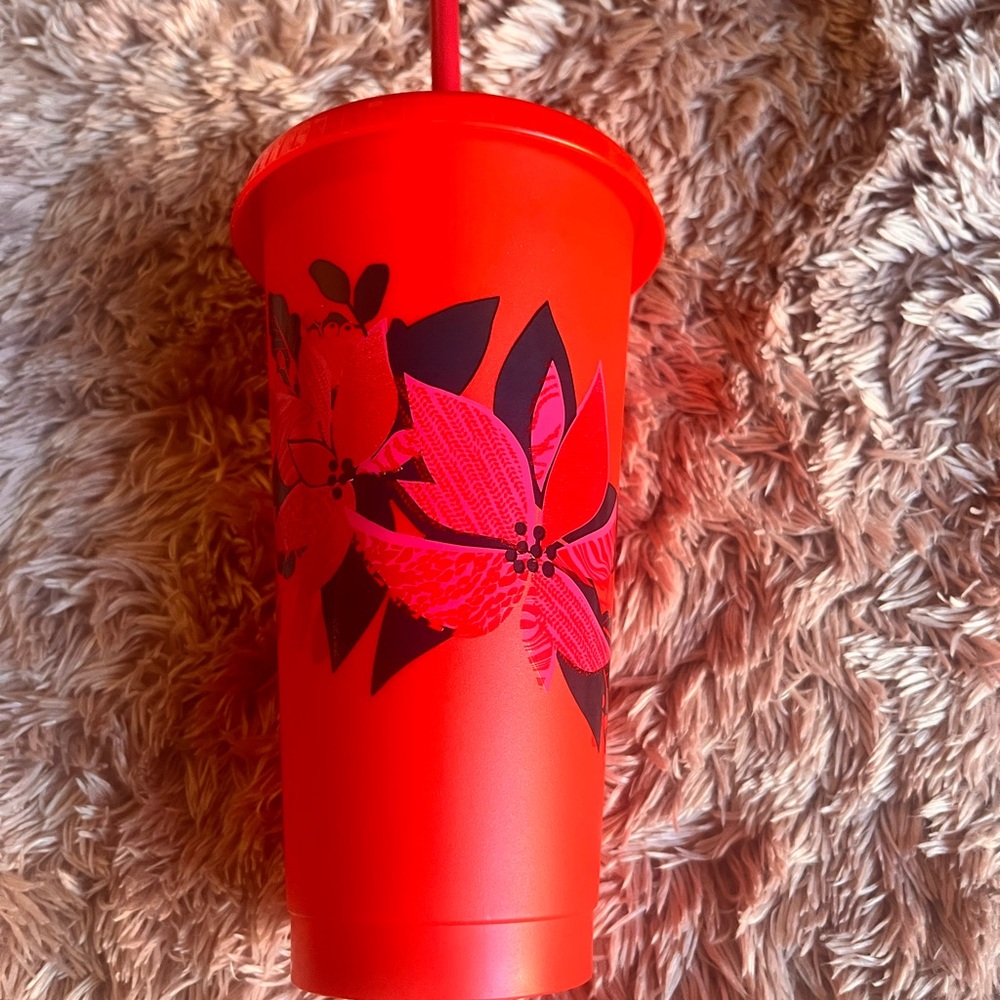 Starbucks 2020 Holiday Tumbler with Straw - Matte Red Hard Plastic